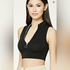 Black Crop Top Forever 21
